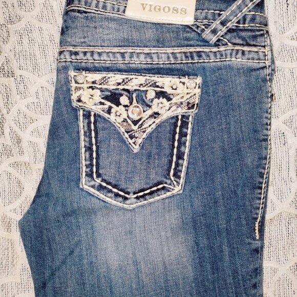 Vigoss The New York Capri Jeans sz 9/10 - Picture 5 of 6